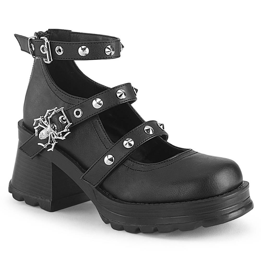 DemoniaCult - BRATTY30 Sandals - Black Product image